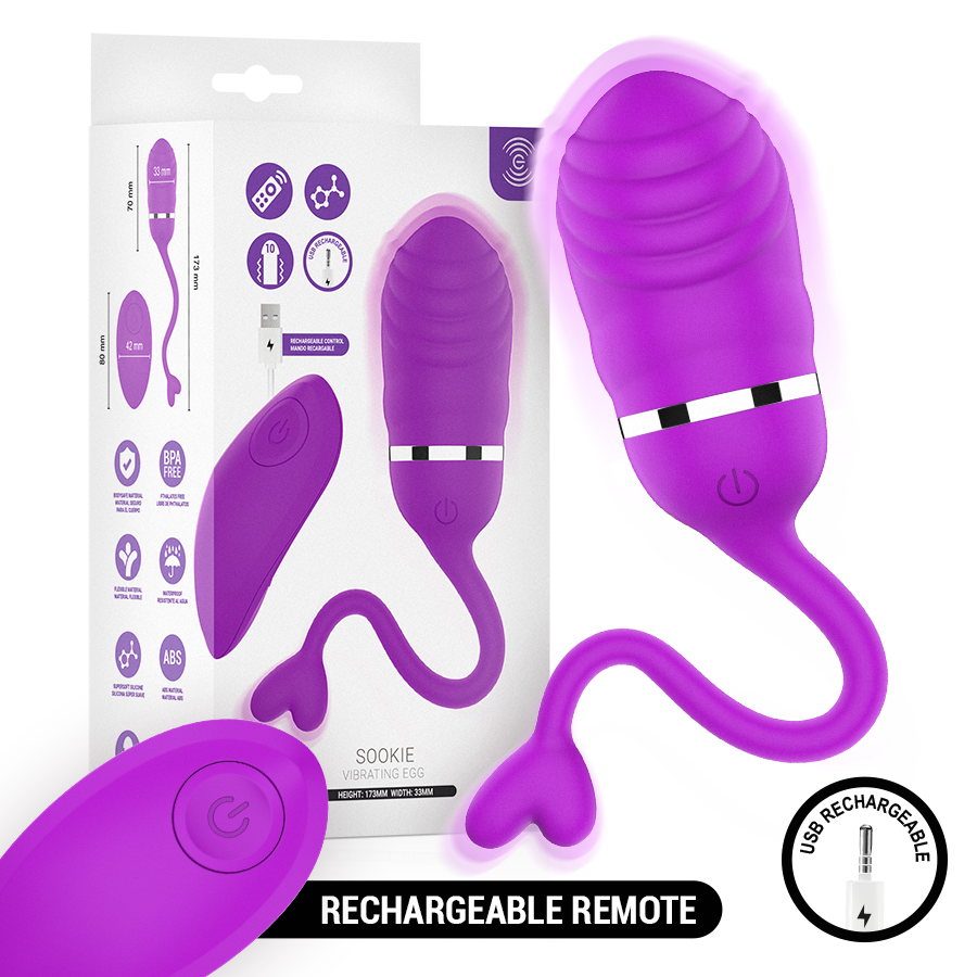 Intense Sookie - Massaggiatore con telecomando, colore viola