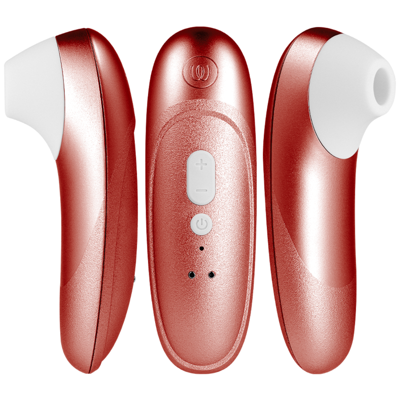Womanizer Pro - Massaggiatore esterno, colore bordeaux - vista laterale