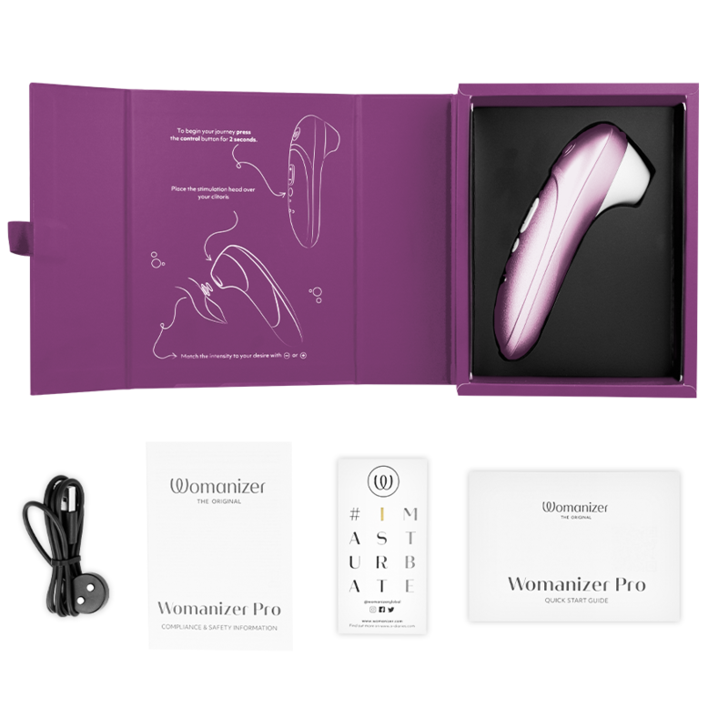 Womanizer Pro - Massaggiatore esterno, colore lilla - retro
