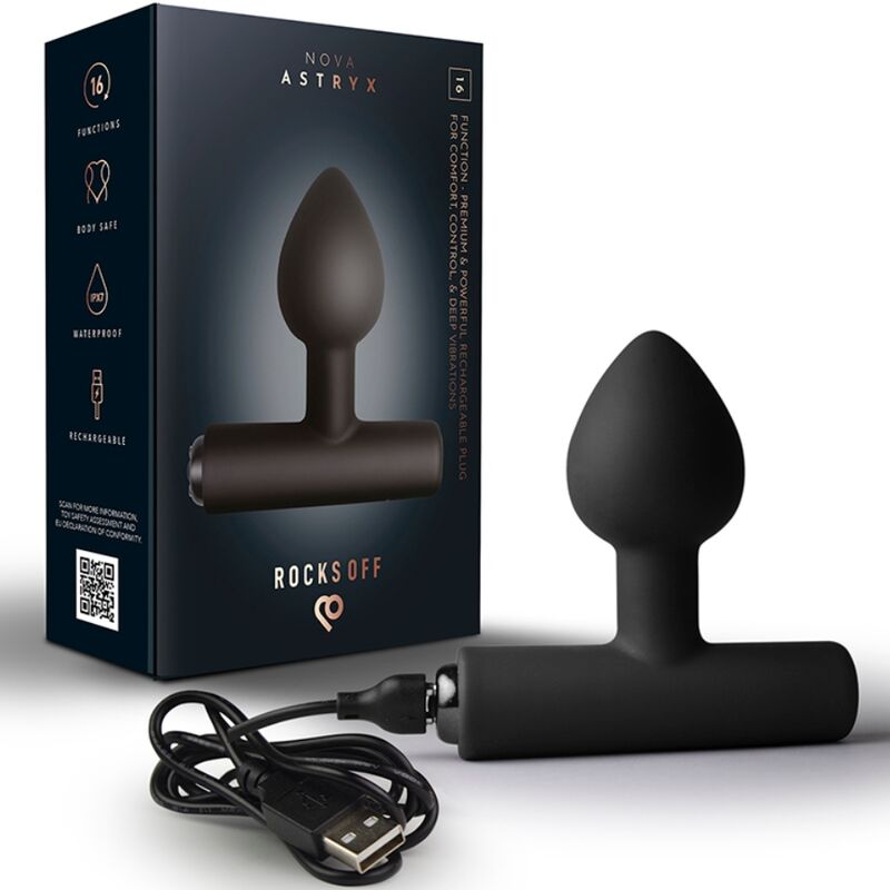 Rocks-Off Bacchetta - Accessorio intimo, colore nero