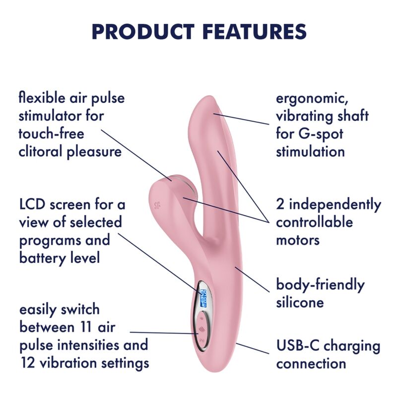 Satisfyer Pro - Massaggiatore curvo - vista frontale