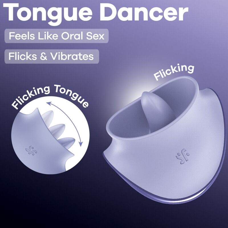 Satisfyer Tongue Dancer - Massaggiatore esterno - retro