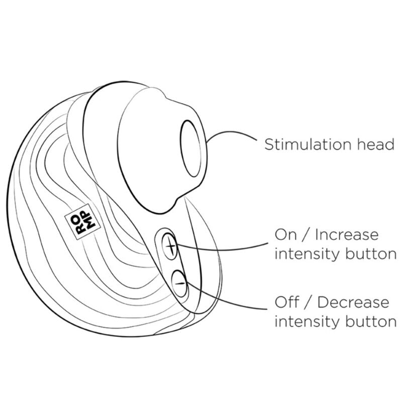 Romp Spin Suction Antitude With Rotating Opening And Chiusure - Massaggiatore ad aria pulsata - vista frontale