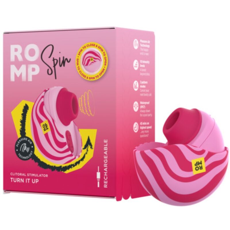 Romp Spin Suction Antitude With Rotating Opening And Chiusure - Massaggiatore ad aria pulsata - vista laterale