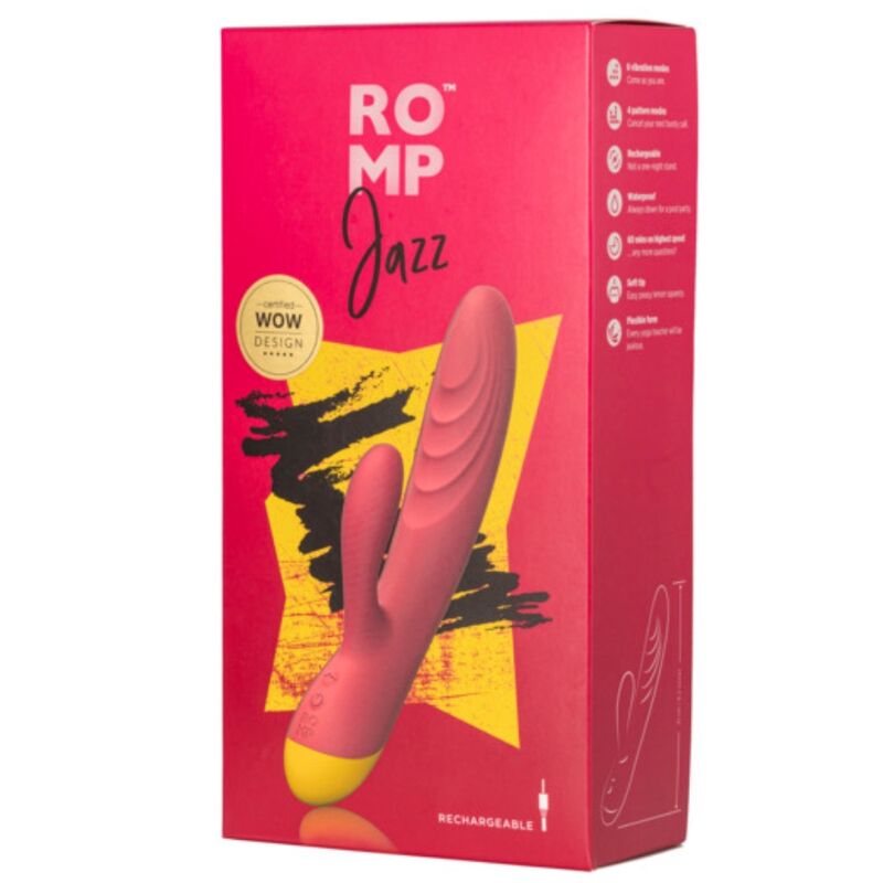 Romp Jazz - Massaggiatore doppio - in mano per le dimensioni