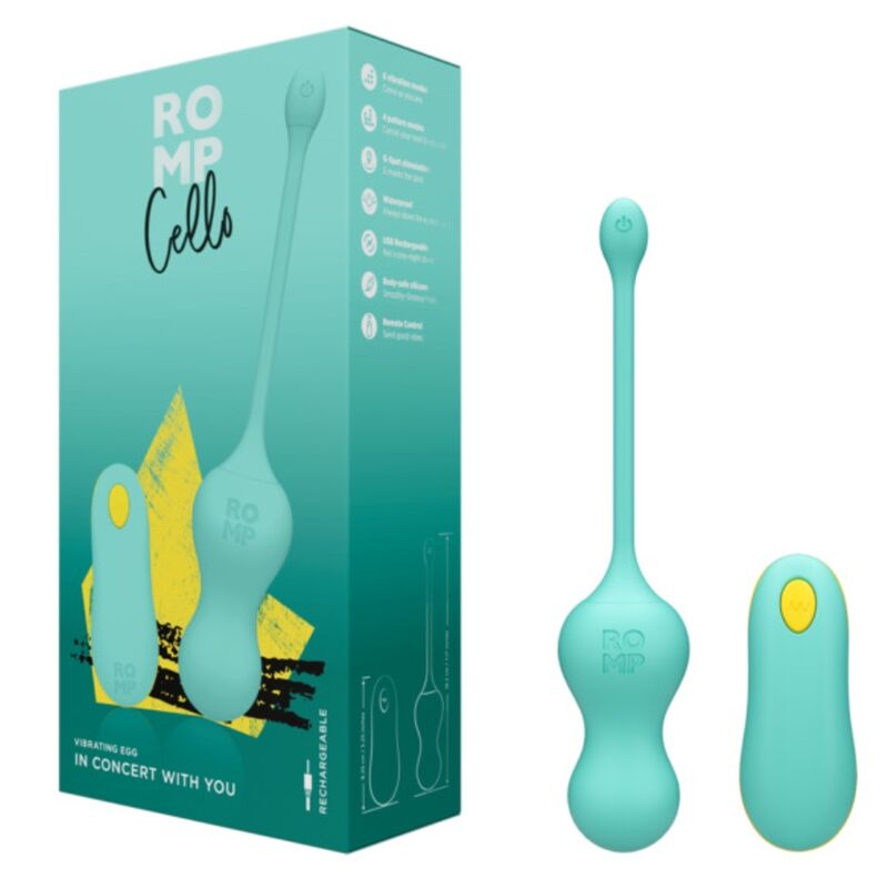 Romp Cello - Massaggiatore con telecomando - retro