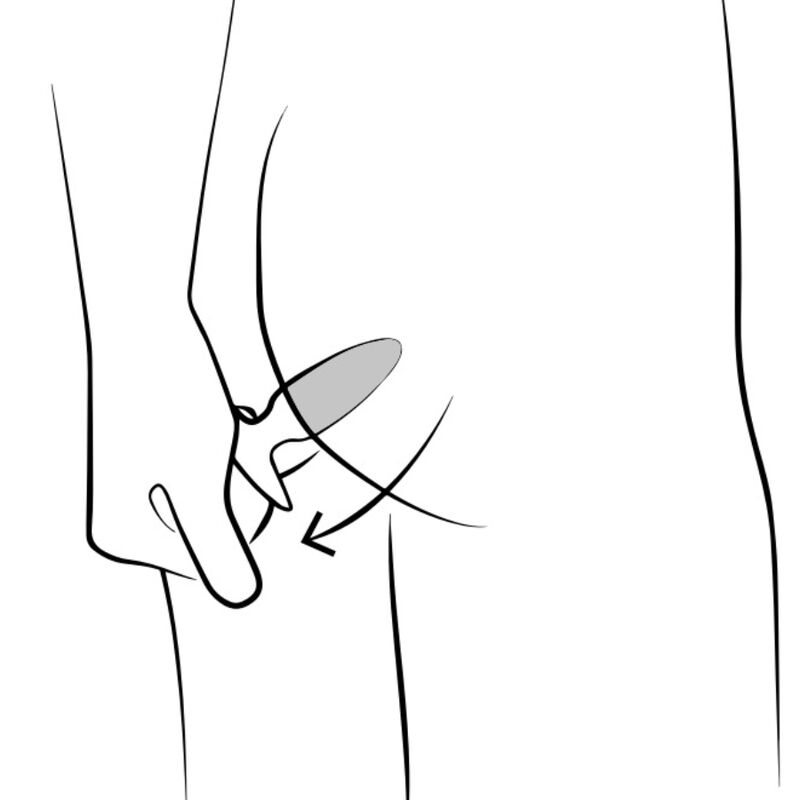 Romp Bass - Accessorio intimo - in mano per le dimensioni