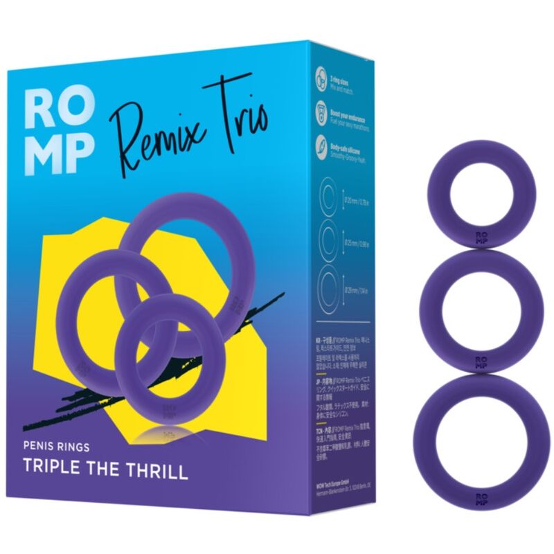Romp Remix Trio - Anello per uomo - in mano per le dimensioni