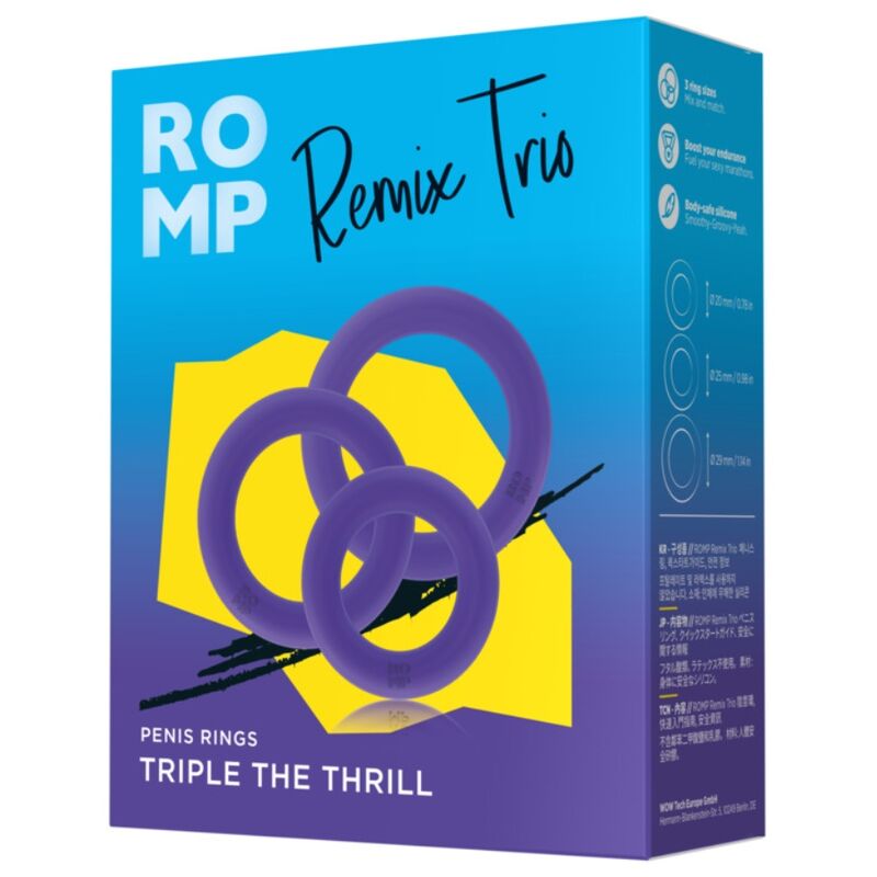 Romp Remix Trio - Anello per uomo - retro