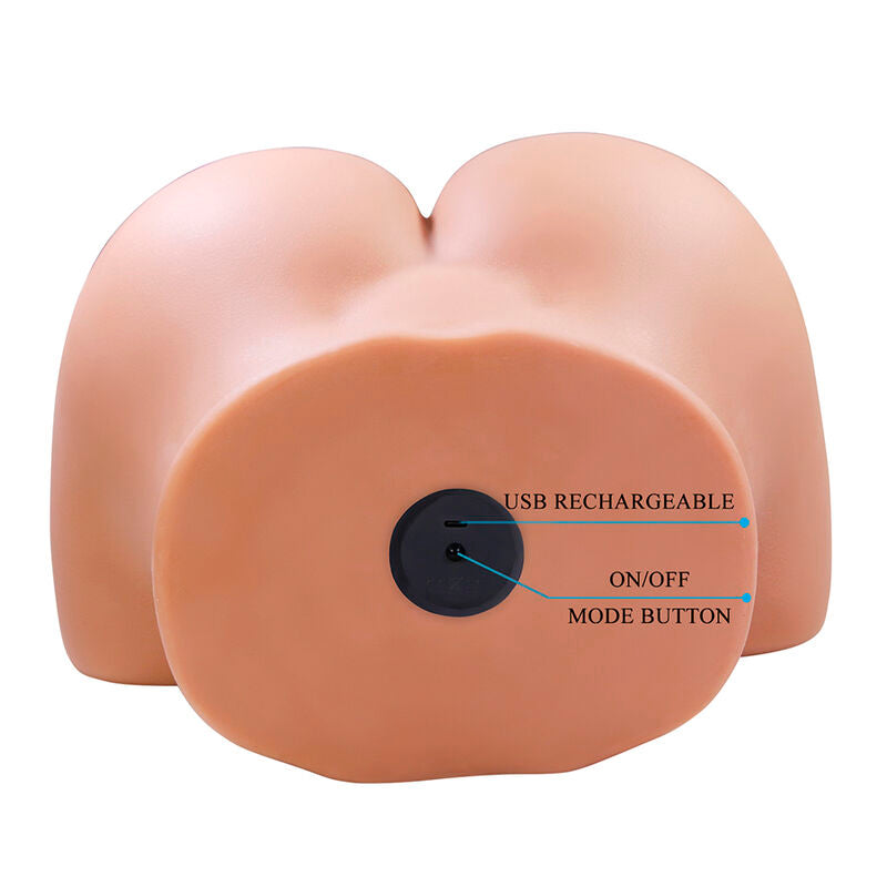 Crazy Bull Julia - Accessorio intimo, colore vaginale carne - retro