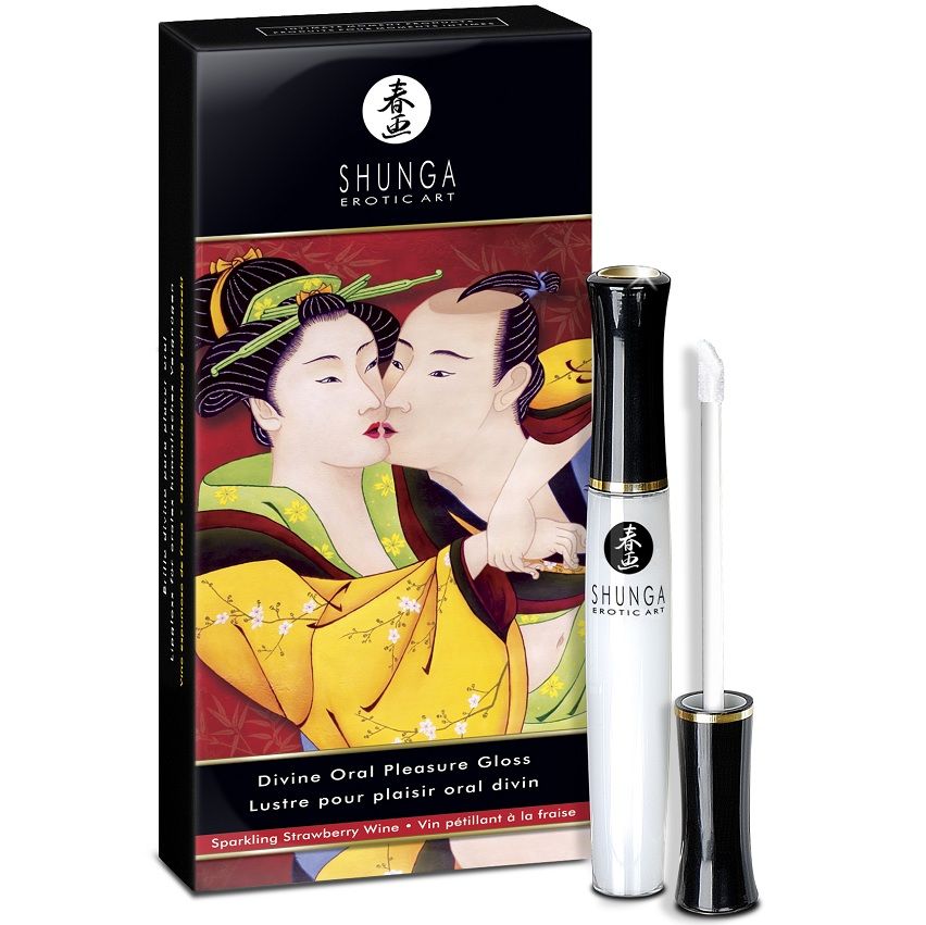 Shunga Lucidalabbra Divino Fragola - Accessorio intimo