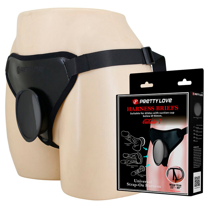 Pretty Love Imbracatura Universale - Accessorio intimo, colore strap on nera
