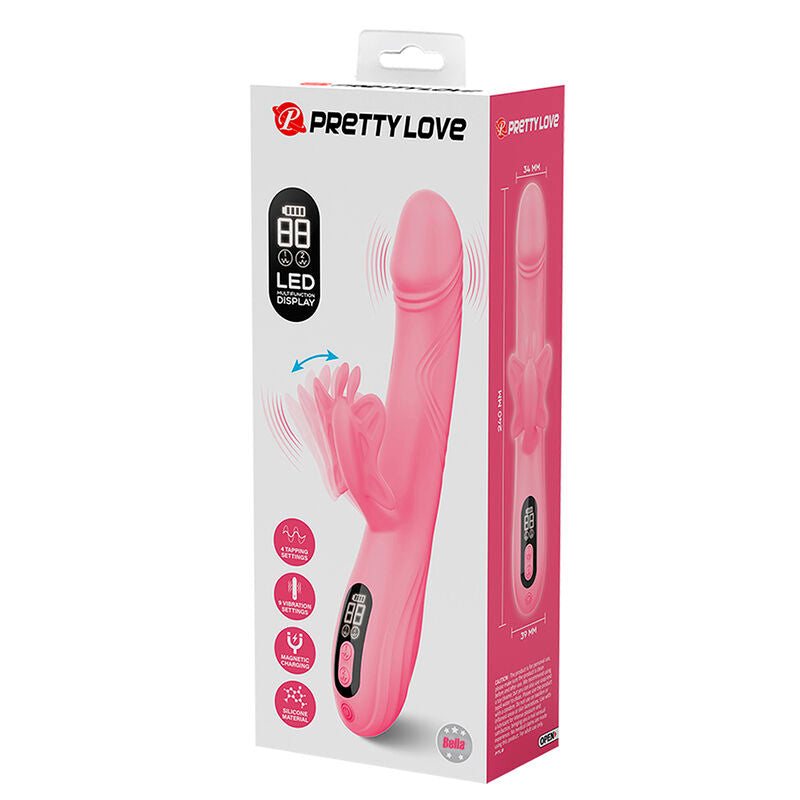 Pretty Love Bella - Massaggiatore doppio - in mano per le dimensioni