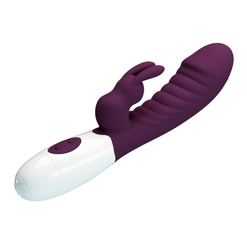 Pretty Love Naughty Bunny - Massaggiatore doppio, colore viola - dettaglio