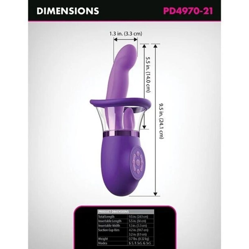 Fantasy For Her Ultimate Pleasure Pro Plus - Massaggiatore doppio - nella confezione