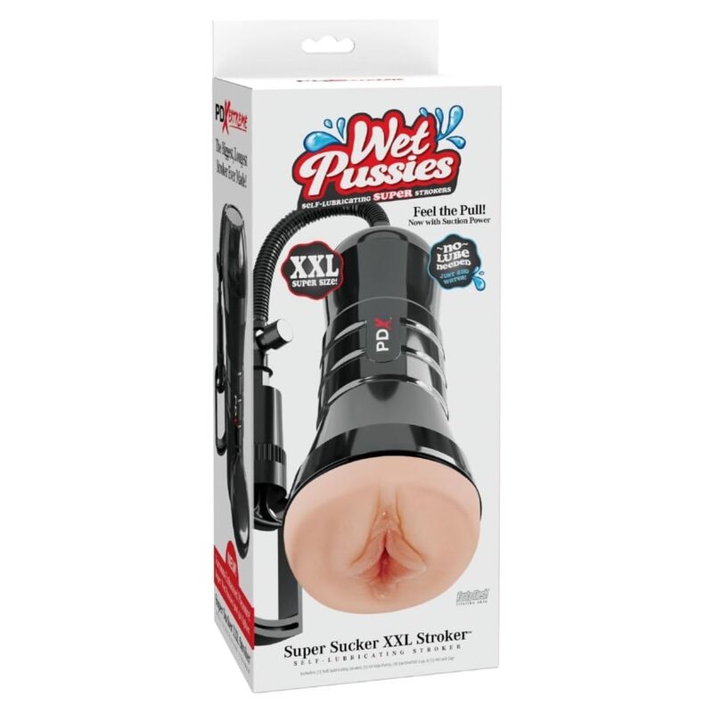 Pdx Extreme Wet Pussies Super Sucker - Dispositivo per uomo - in mano per le dimensioni