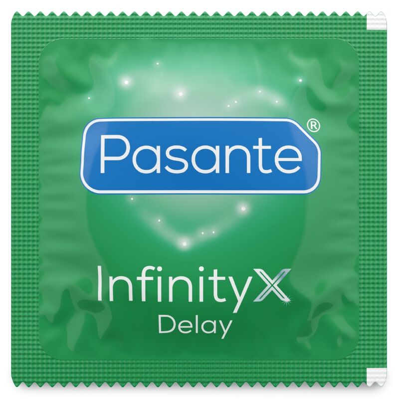 Pasante Delay Infinity 12 pezzi - Preservativi - vista laterale