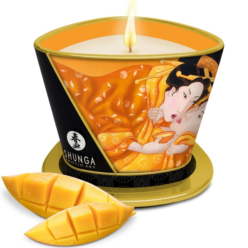 Shunga Candela 170 ml - Olio da massaggio, kit da 3, colore standard