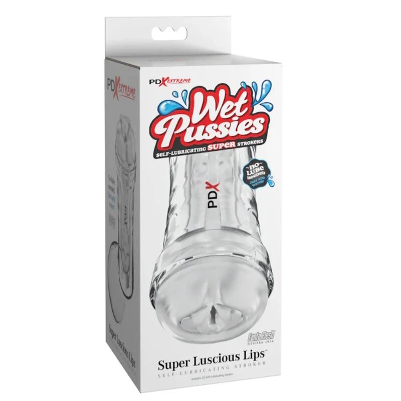 Pdx Extreme Pussies Bagnate Labbra Super Lussuose - Dispositivo per uomo - vista frontale