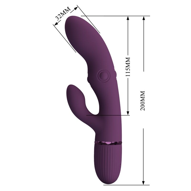 Pretty Love Zach - Massaggiatore doppio - nella confezione