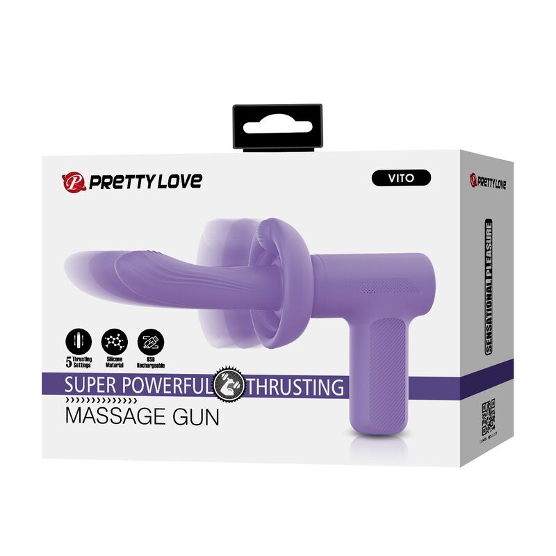 Pretty Love Pistola Massaggiante Vito - Massaggiatore - in mano per le dimensioni
