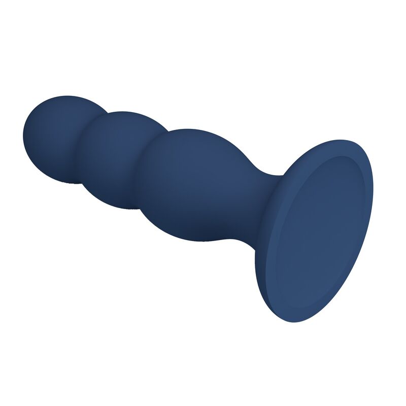 Mr Play Plug - Accessorio intimo, colore sfere metalliche ventosa blu - nella confezione
