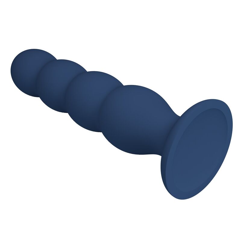 Mr Play Plug - Accessorio intimo, colore 4 sfere metalliche ventosa blu - in mano per le dimensioni