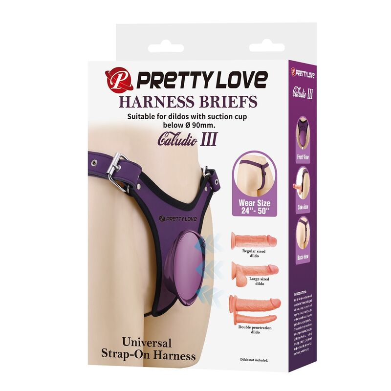 Pretty Love Universali - Accessorio intimo, colore viola nero - retro