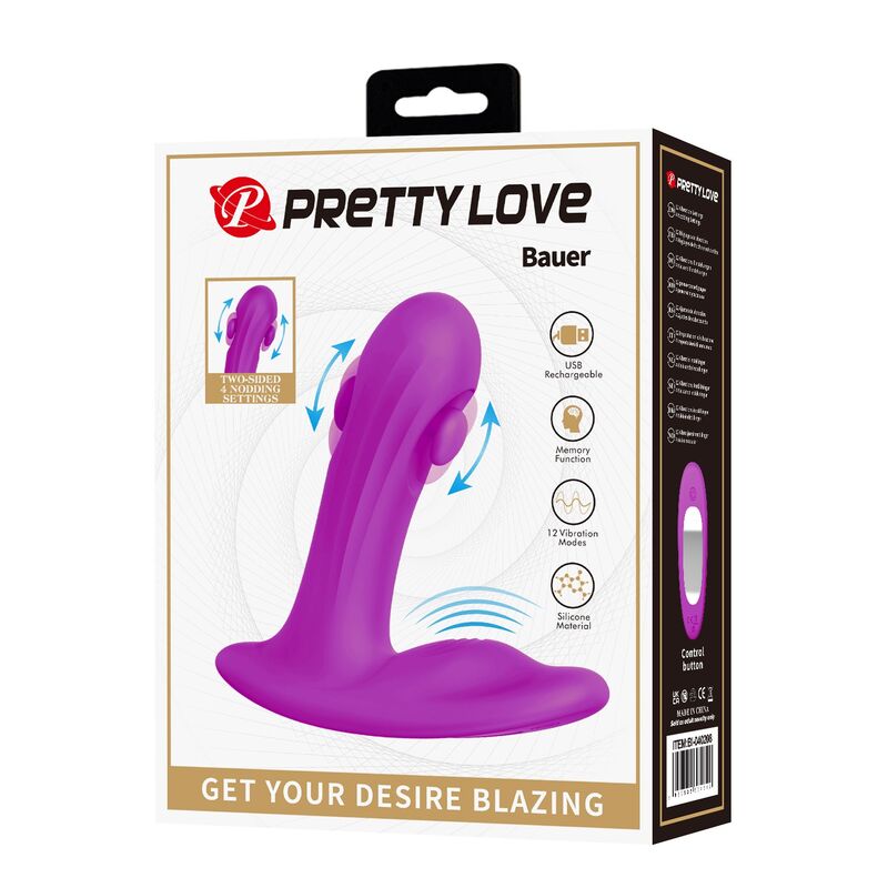 Pretty Love Prostatico - Massaggiatore, colore bauer 12 modalità viola - dettaglio