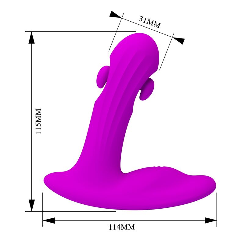 Pretty Love Prostatico - Massaggiatore, colore bauer 12 modalità viola - dettaglio
