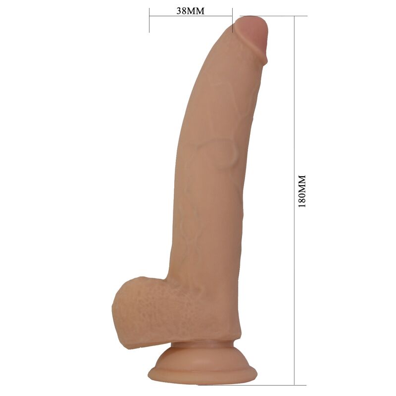 Pretty Love Flessibile - Massaggiatore curvo, colore ellcument 18 cm ø 4.5 cm tpe naturale - retro