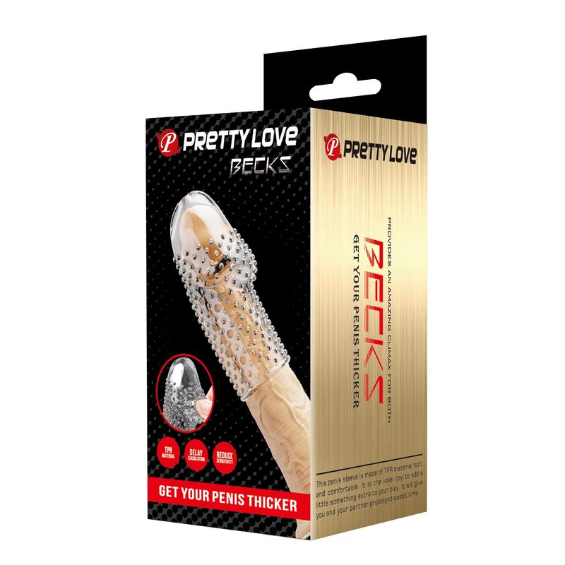 Pretty Love Manica - Accessorio intimo, colore geek un più spesso trasparente - dettaglio