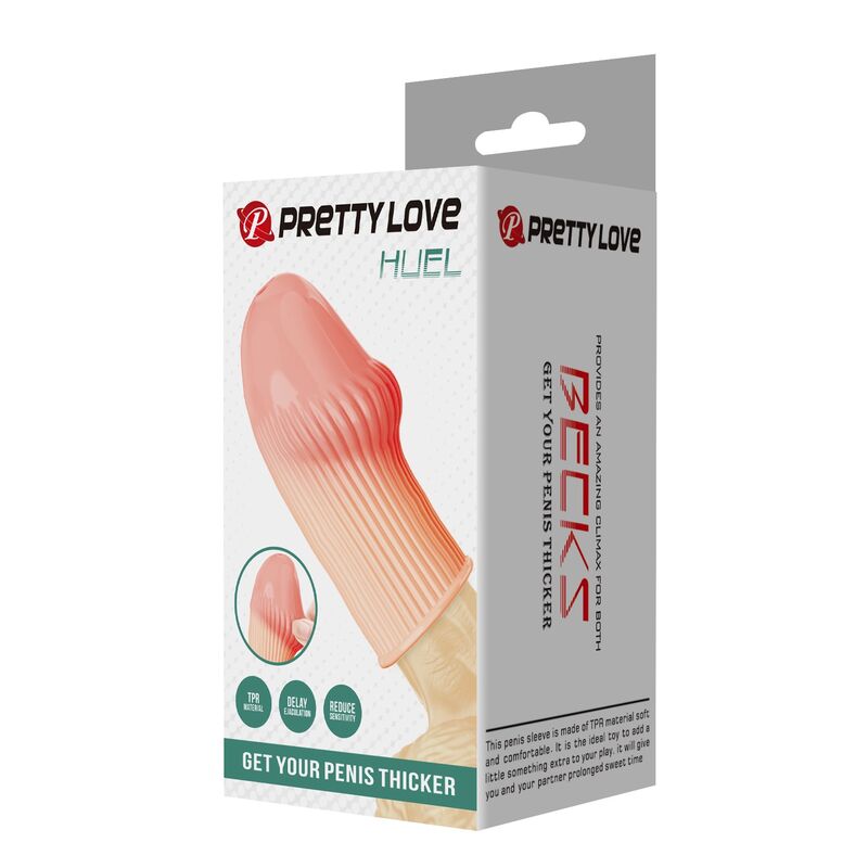 Pretty Love Huel Penis Sleeve - Accessorio intimo, colore colore carne - dettaglio