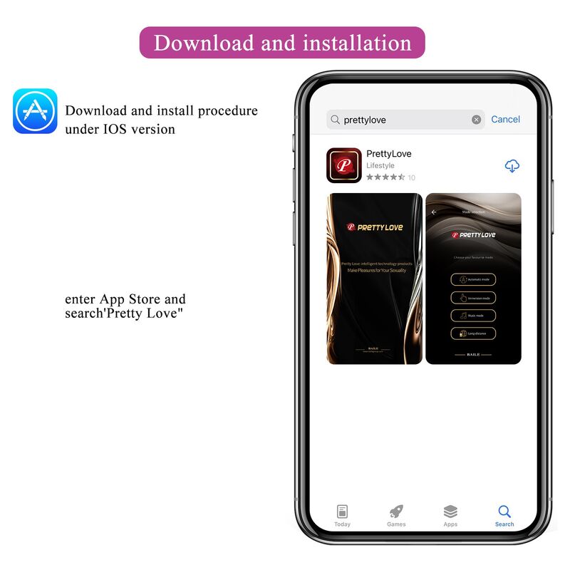 Pretty Love Controllabile Tramite - Massaggiatore con app - nella confezione