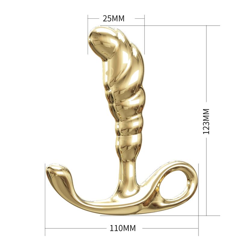 Pretty Love Prostatico - Massaggiatore, colore lega zinco jack colore oro - vista frontale