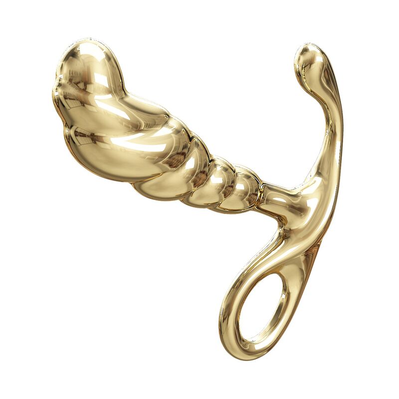 Pretty Love Prostatico - Massaggiatore, colore lega zinco jack colore oro - in mano per le dimensioni