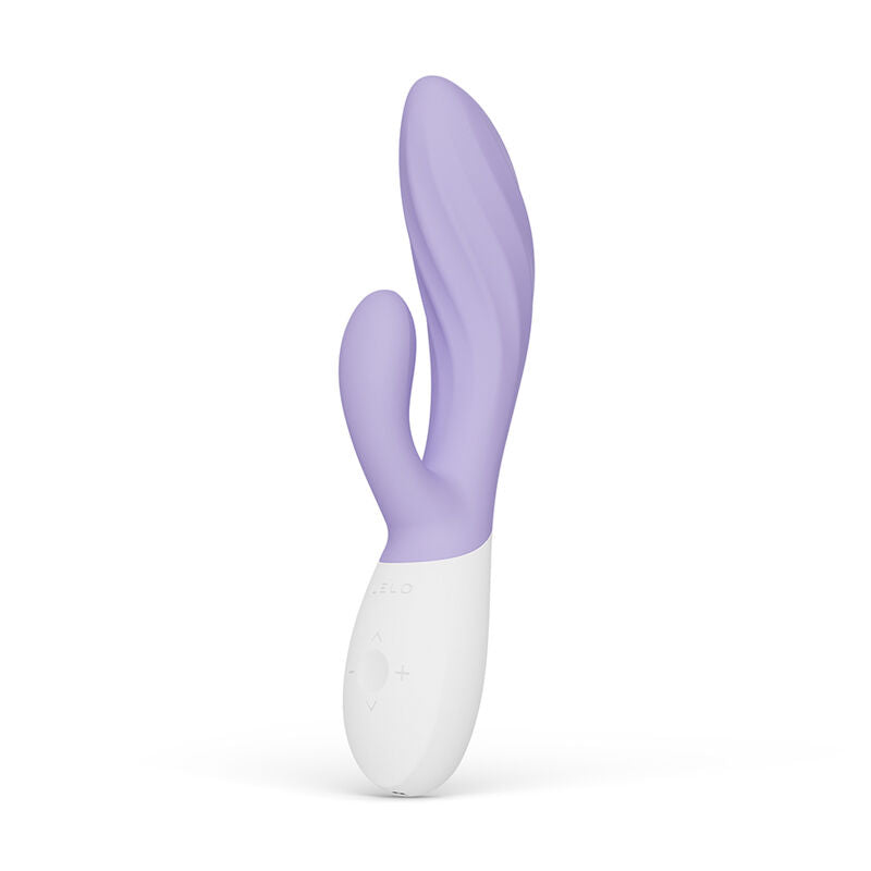 LELO Ina Twist - Massaggiatore doppio, colore lilla - vista laterale