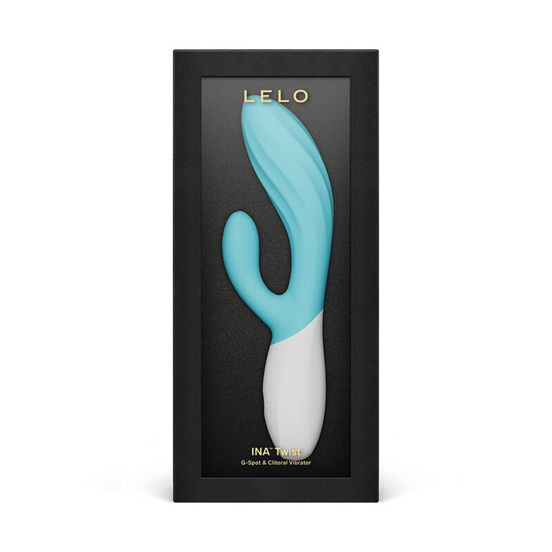 LELO Ina Twist - Massaggiatore doppio, colore turchese - nella confezione