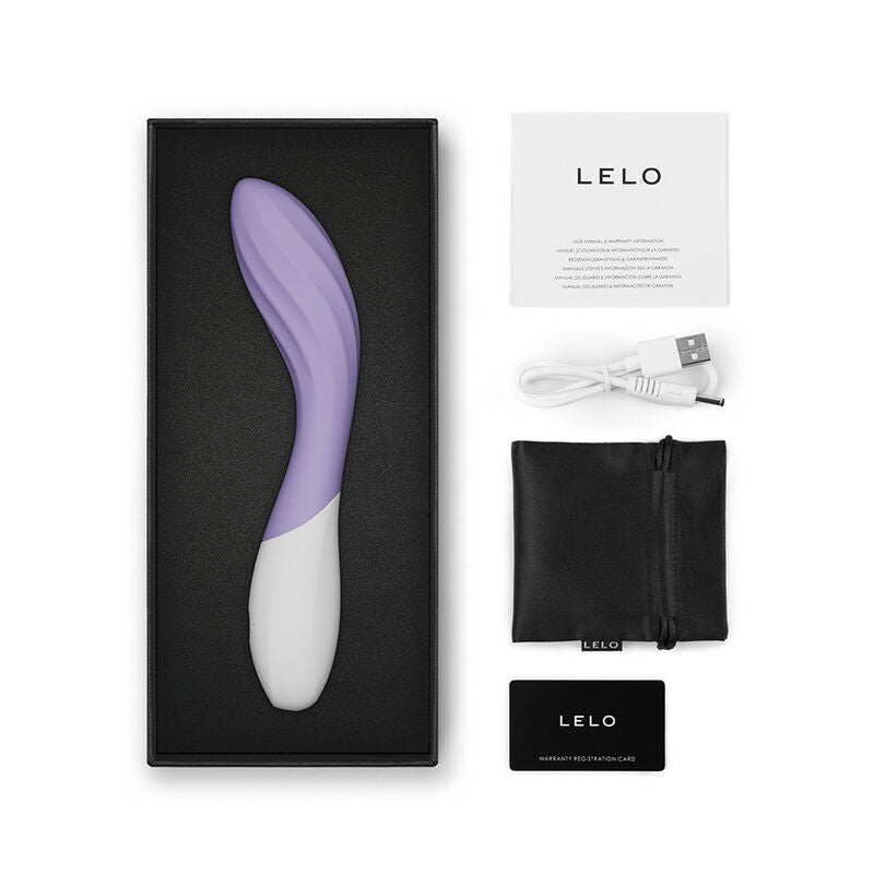 LELO Mona Twist - Massaggiatore con app, colore lilla - in mano per le dimensioni