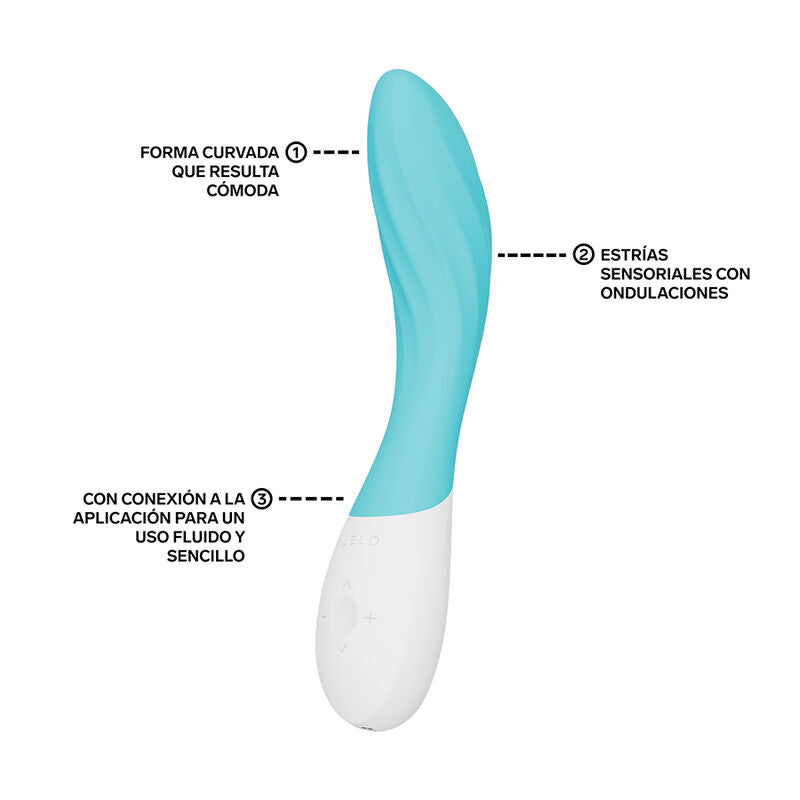 LELO Mona Twist - Massaggiatore con app, colore turchese - dettaglio