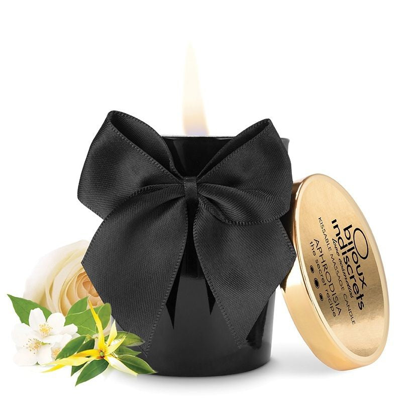 Bijoux Indiscrets Candela - Olio da massaggio, kit da 3 - vista laterale