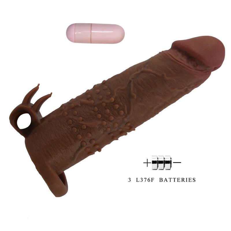 Pretty Love Manicotto - Accessorio intimo, colore quillon 20 cm ø 4 cm marrone - vista frontale