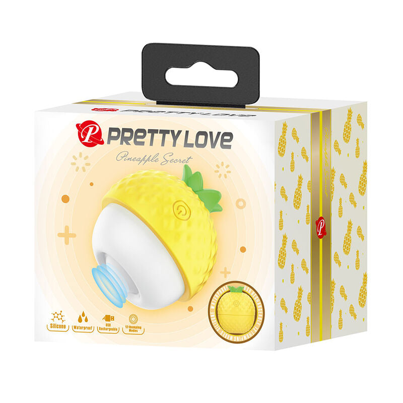 Pretty Love Suzione - Massaggiatore ad aria pulsata, colore spinta giallo - vista laterale