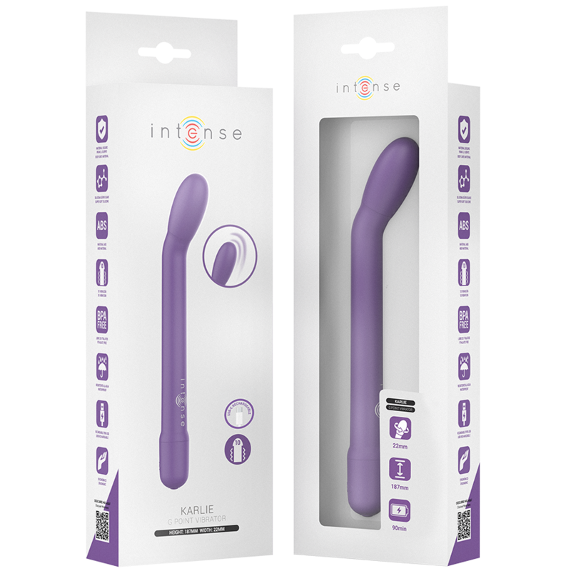 Intense Karlie - Massaggiatore ad aria pulsata, colore viola - vista frontale