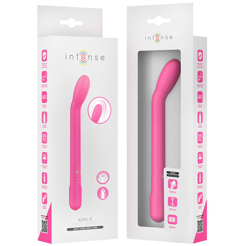 Intense Karlie - Massaggiatore ad aria pulsata, colore rosa - vista frontale