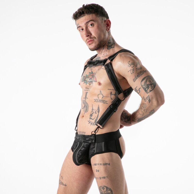 Locker Gear Imbracatura Militare Completa Gialla - Accessorio intimo, colore rosso - dettaglio