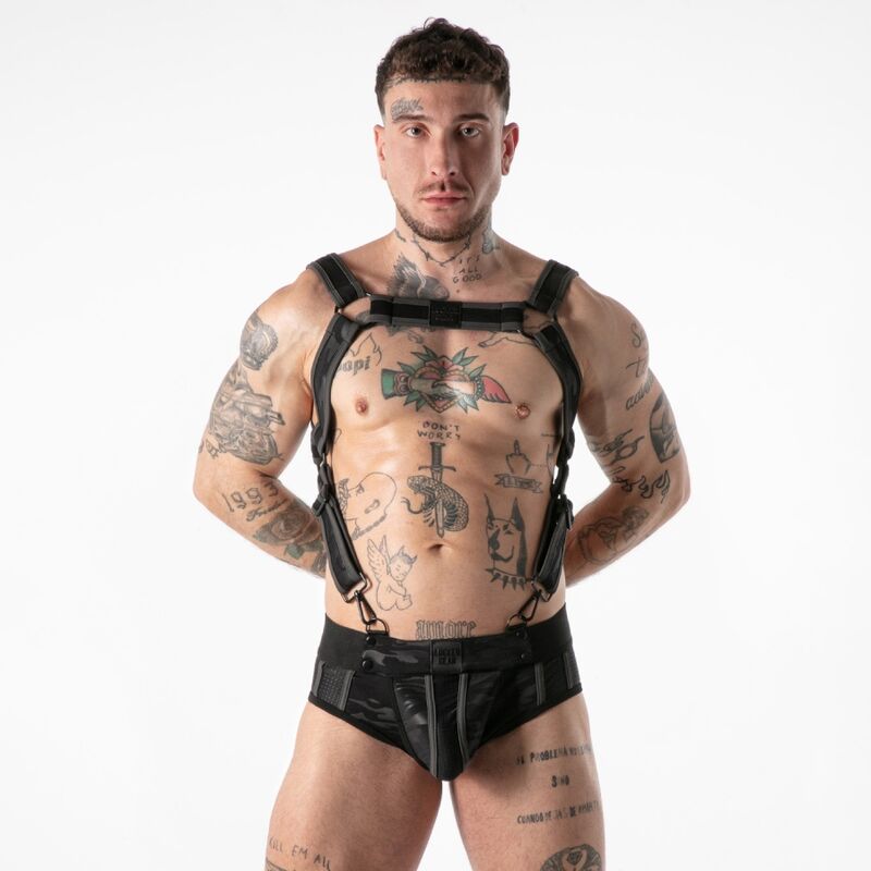 Locker Gear Imbracatura Militare Completa Gialla - Accessorio intimo, colore rosso
