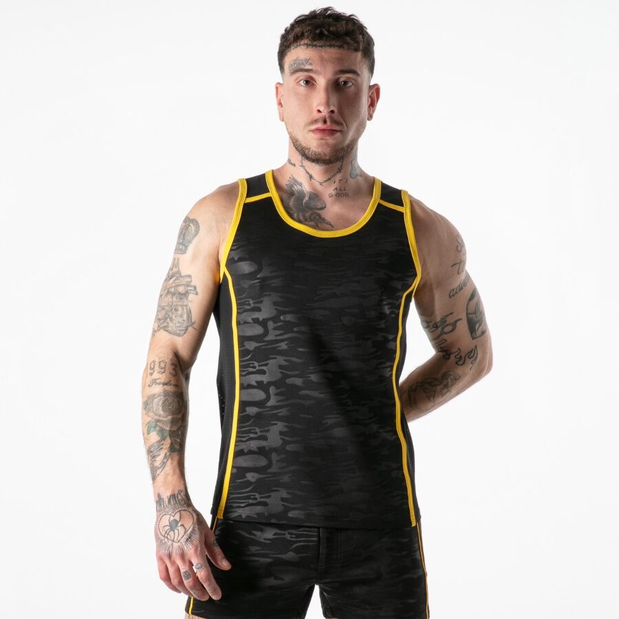 Locker Gear Canotta Gialla - Accessorio intimo, colore giallo - vista laterale