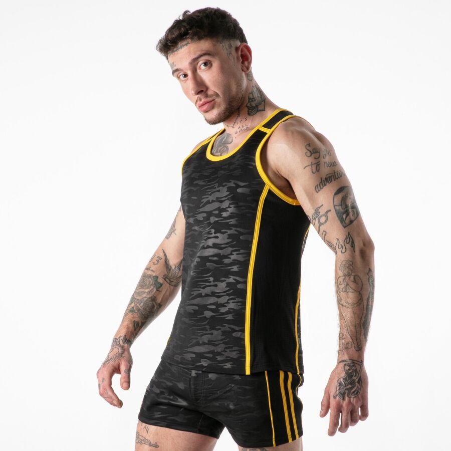Locker Gear Canotta Gialla - Accessorio intimo, colore giallo