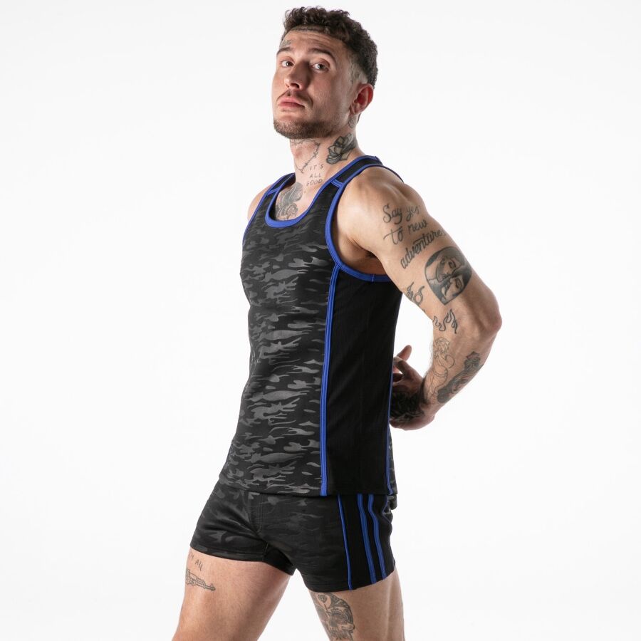 Locker Gear Canotta Gialla - Accessorio intimo, colore blu